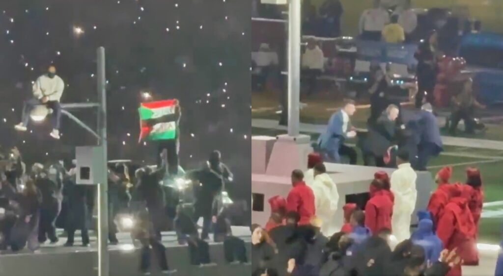 Kendrick Lamar and Palestine flag