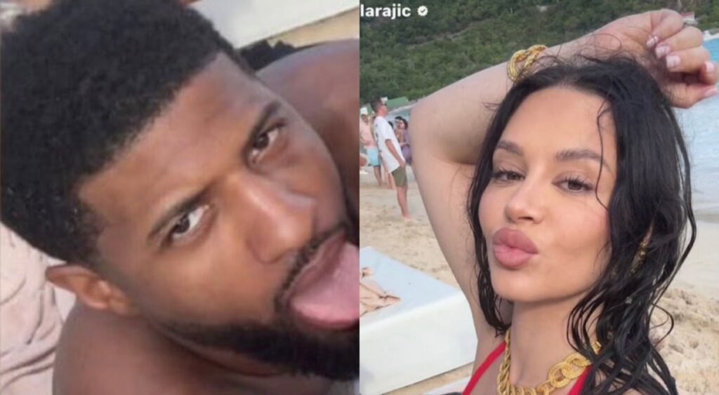 Paul George and his wife