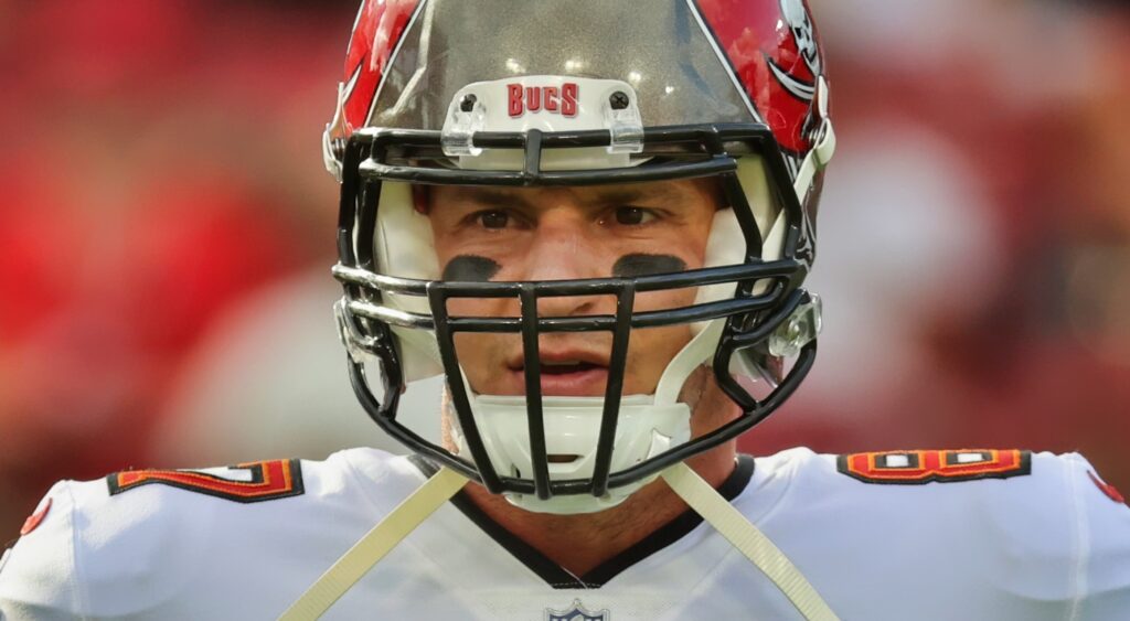 Tampa Bay Buccaneers tight end Rob Gronkowski in uniform