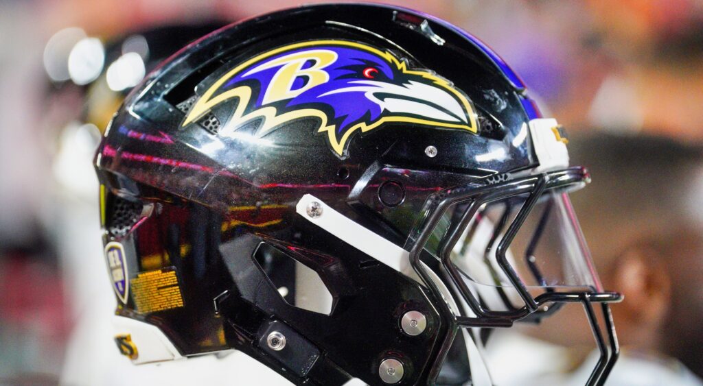 Ravens helmet.