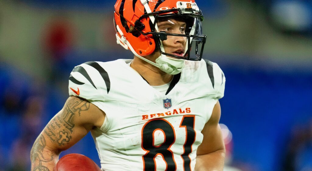 Jermaine Burton in Bengals jersey