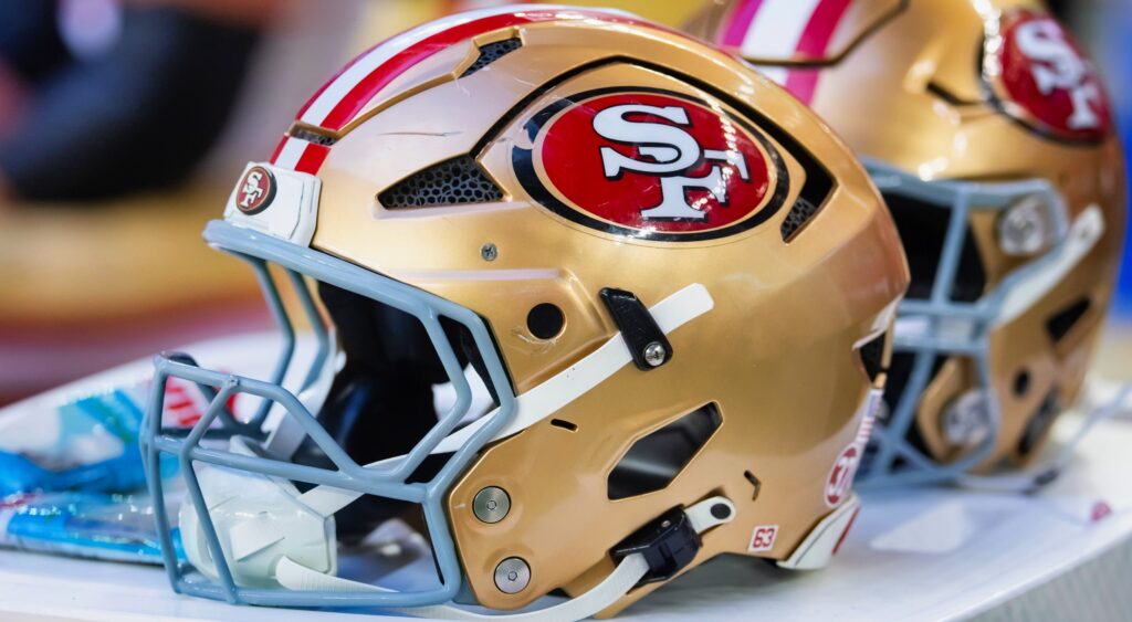 Photo of San Francisco 49ers helmet for article on Jon Feliciano