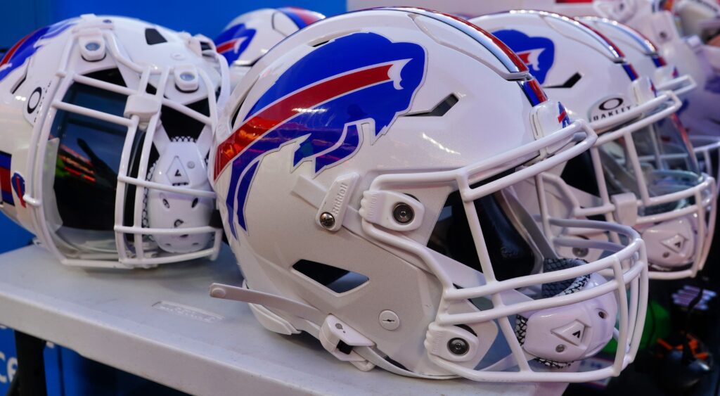 Photo of Buffalo Bills helmet for article on Tommy Doyle