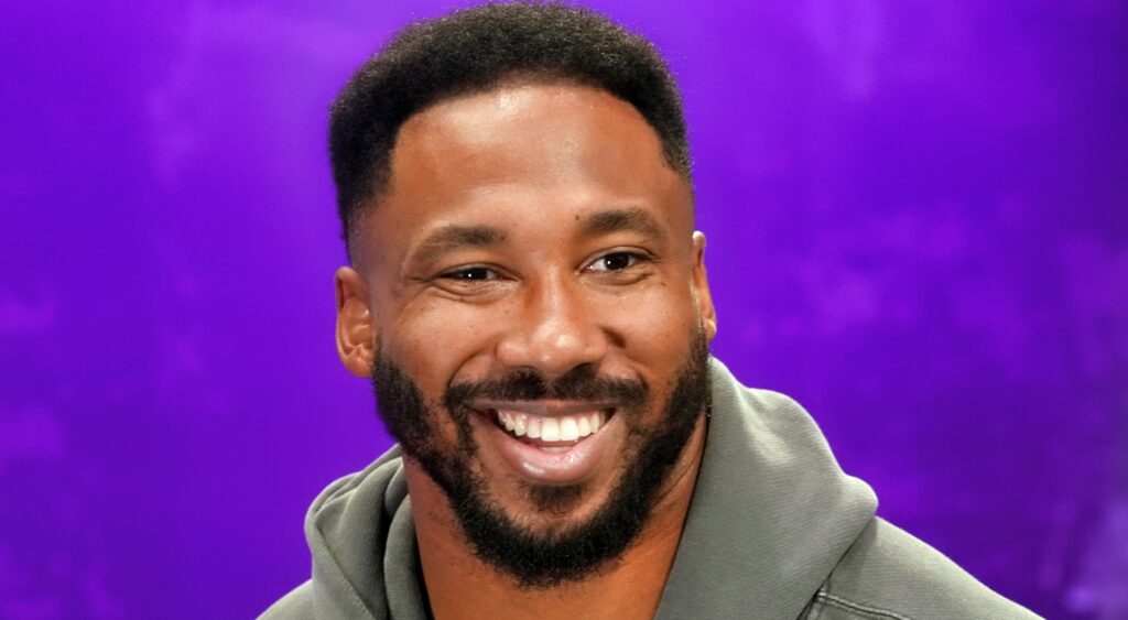 Myles Garrett smiling