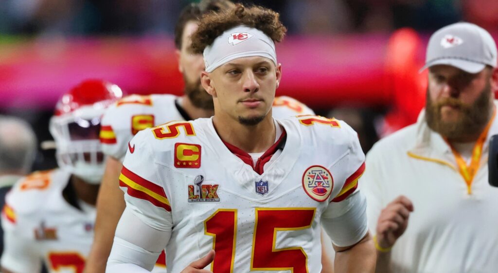 Patrick Mahomes in uniform