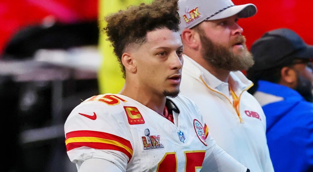 Paatrick Mahomes in Chiefs jersey