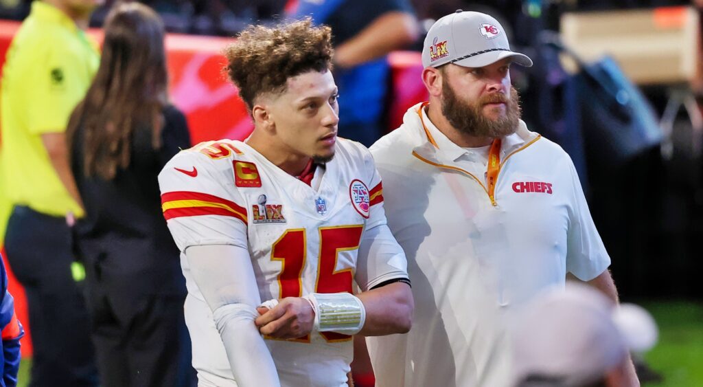 Patrick Mahomes in uniform