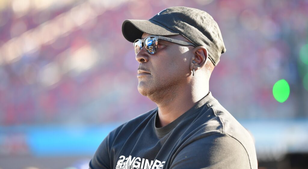 Michael Jordan at a NASCAR event