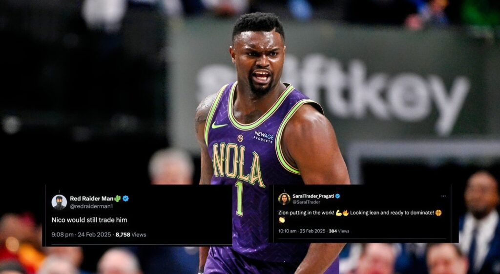 The internet erupts as Zion Williamson reportedly reaches peak shape since his NBA debut, but trade jokes still dominate the buzz