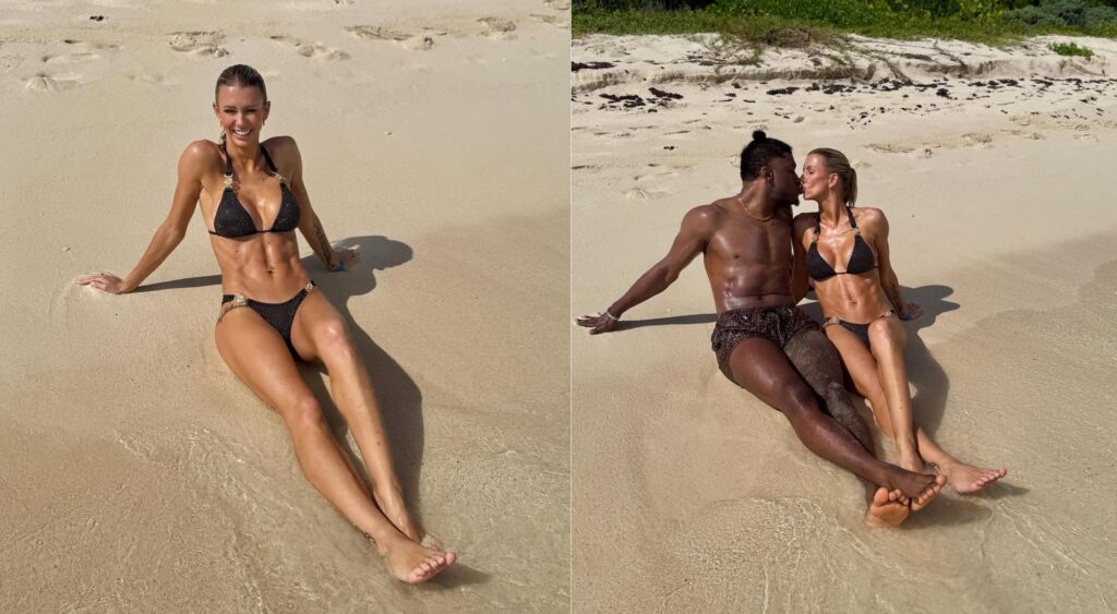 Robert Griffin's Wife Stuns In A Tiny Black Swimsuit Photoshoot