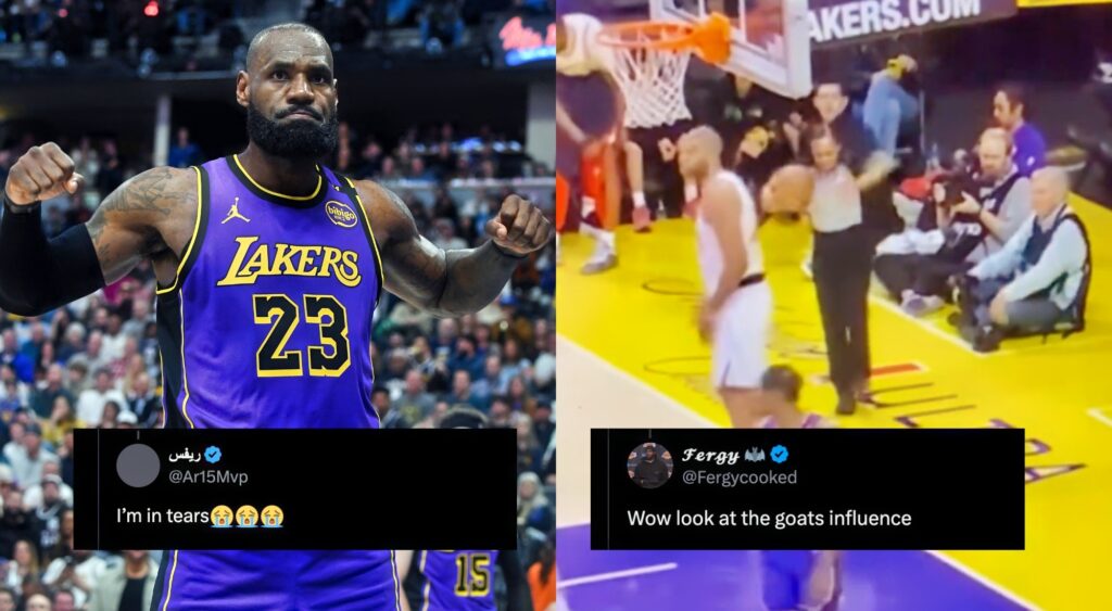 A female referee stunned fans with LeBron's iconic 'Bron Shrug' during the Lakers-Clippers game. Watch the viral moment unfold!