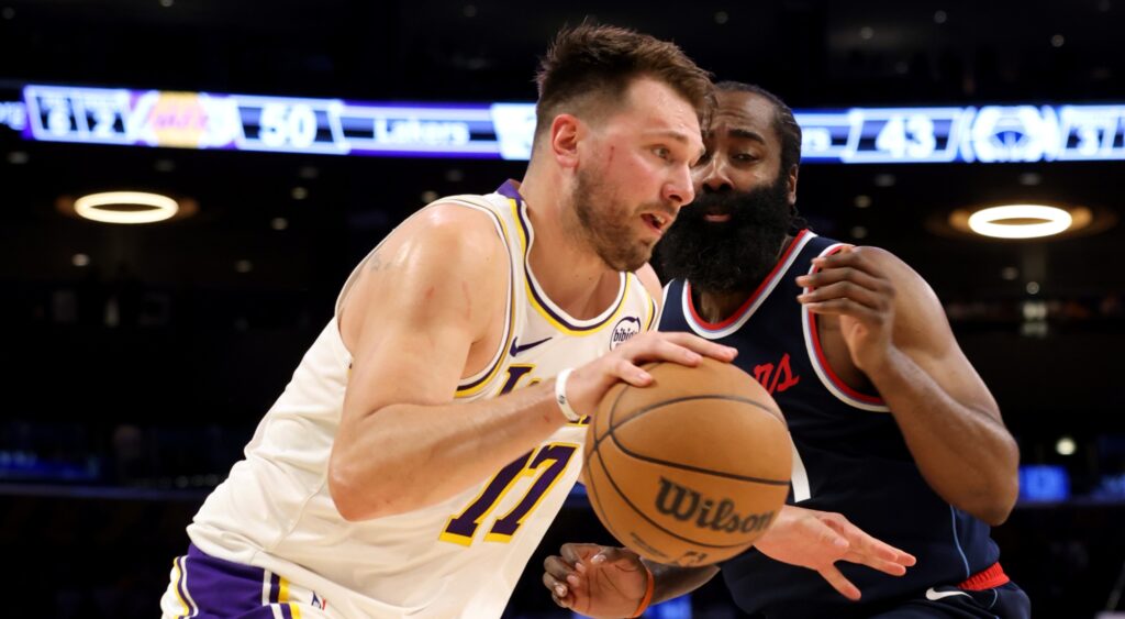 Luka Doncic and James Harden