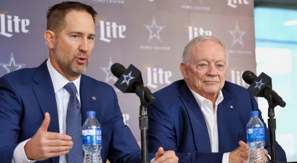 Brian Schottenheimer and Jerry Jones