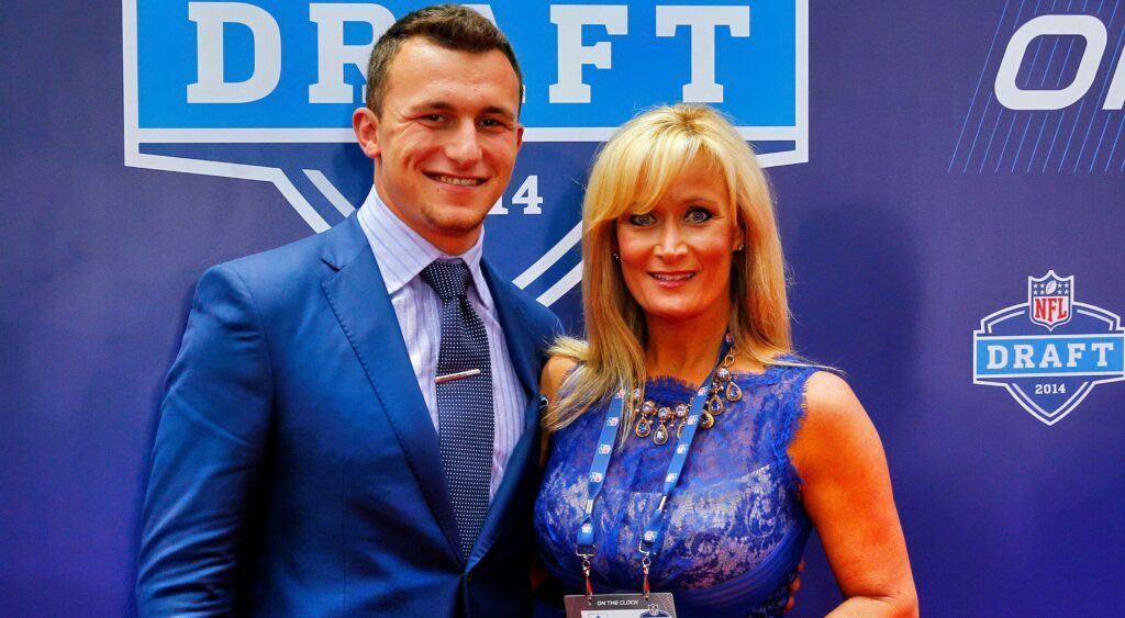 Johnny Manziel and his mother Michelle Manziel